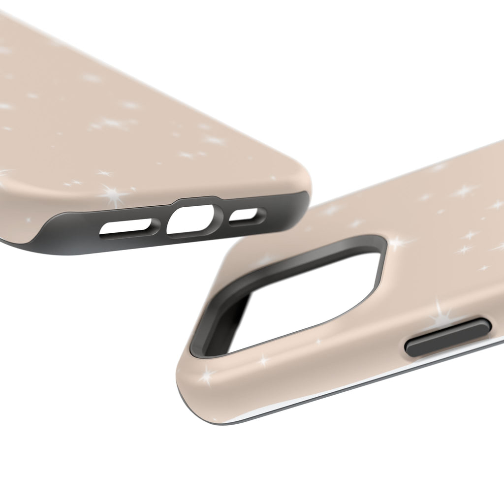 Sparkling Beige Impact-Resistant MagSafe Phone Case