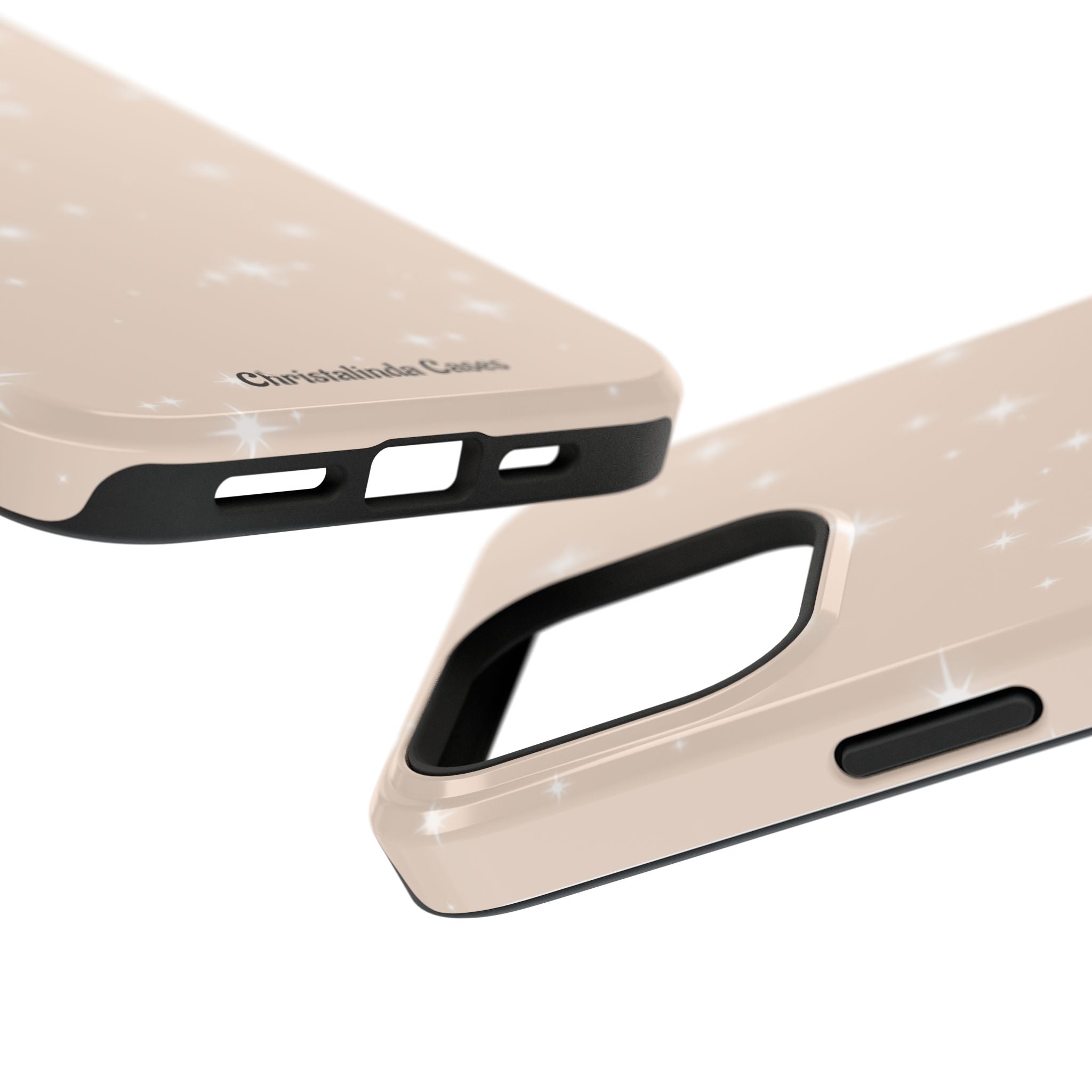 Sparkling Beige Impact-Resistant MagSafe Phone Case