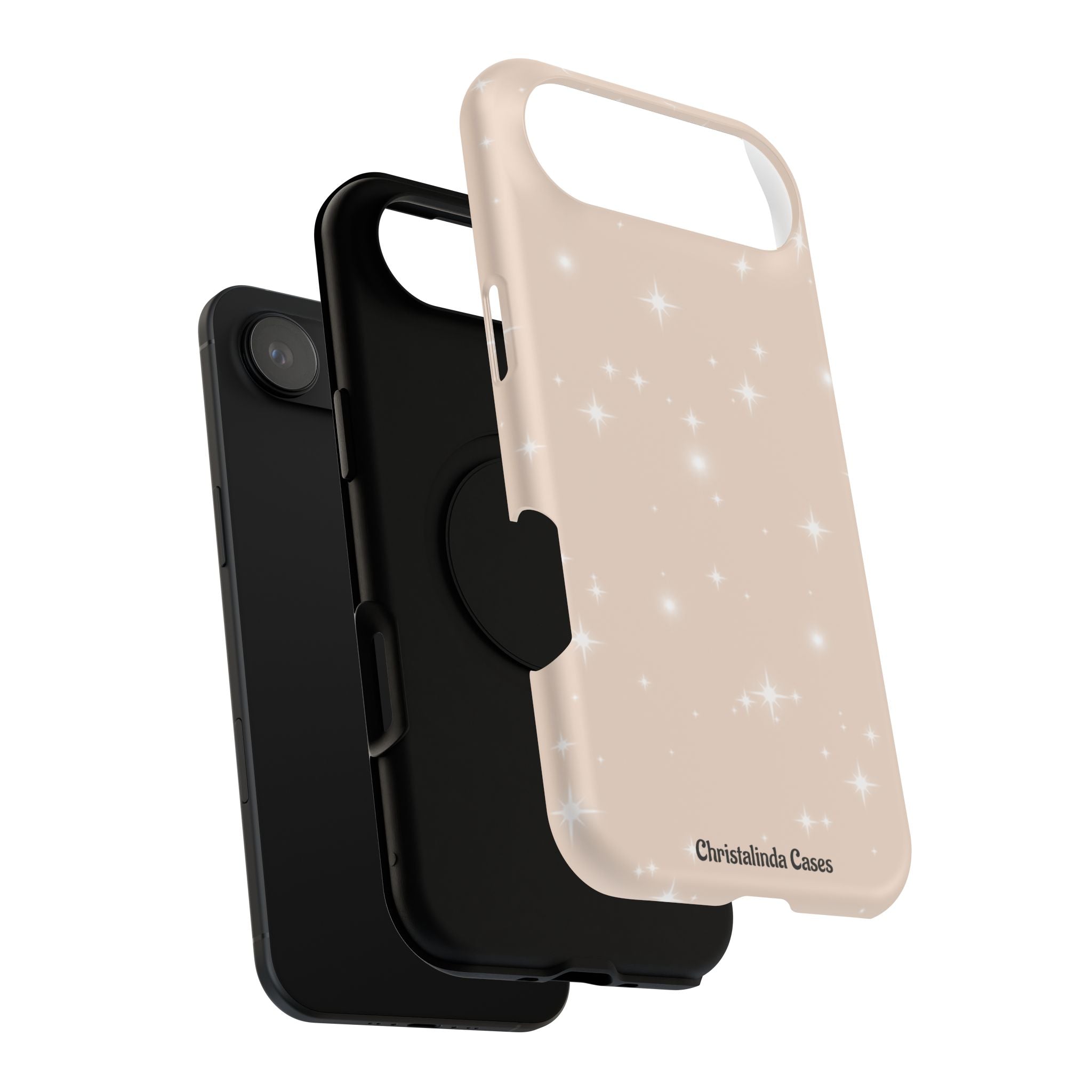 Sparkling Beige Impact-Resistant MagSafe Phone Case