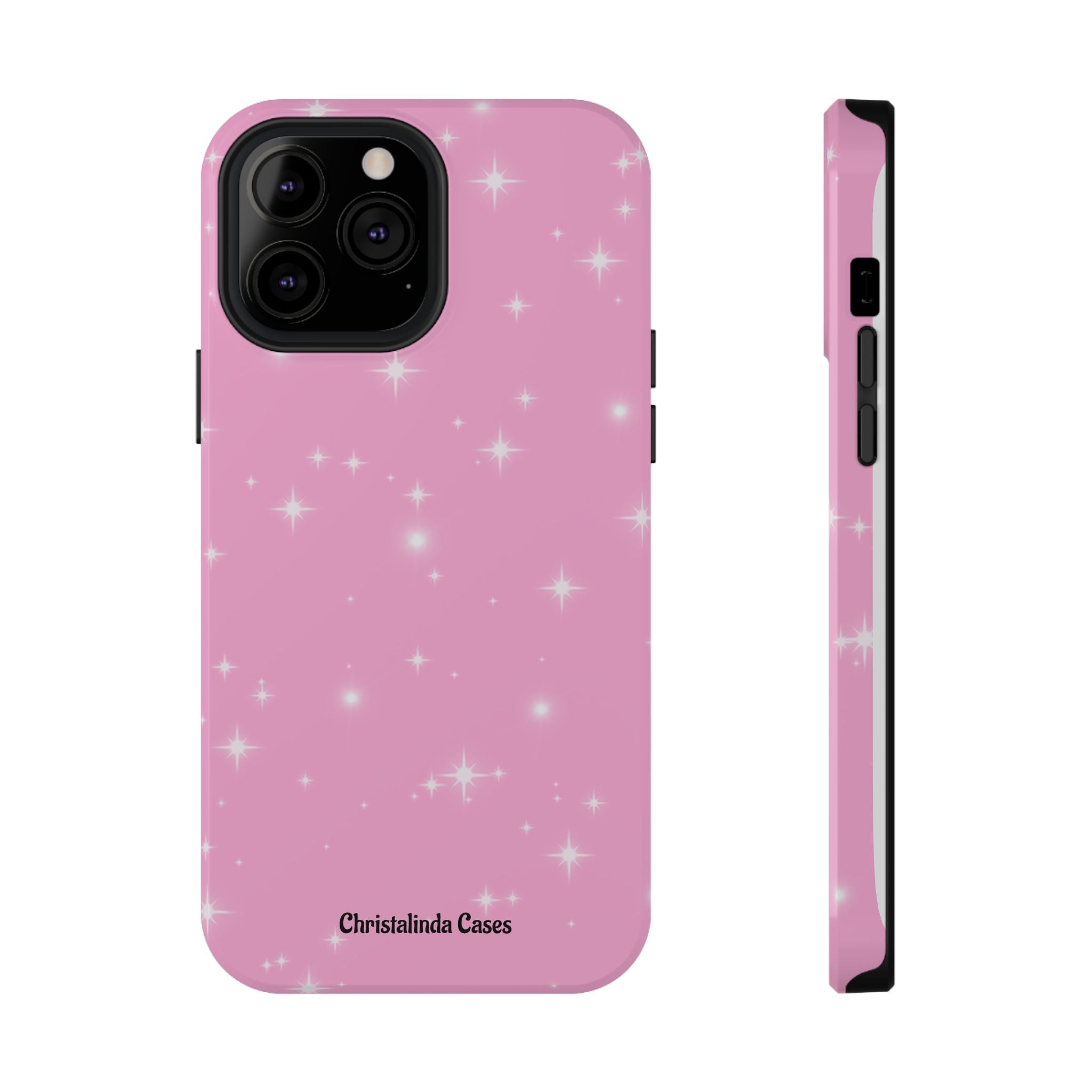 Sparkling Pink Impact-Resistant MagSafe Phone Case