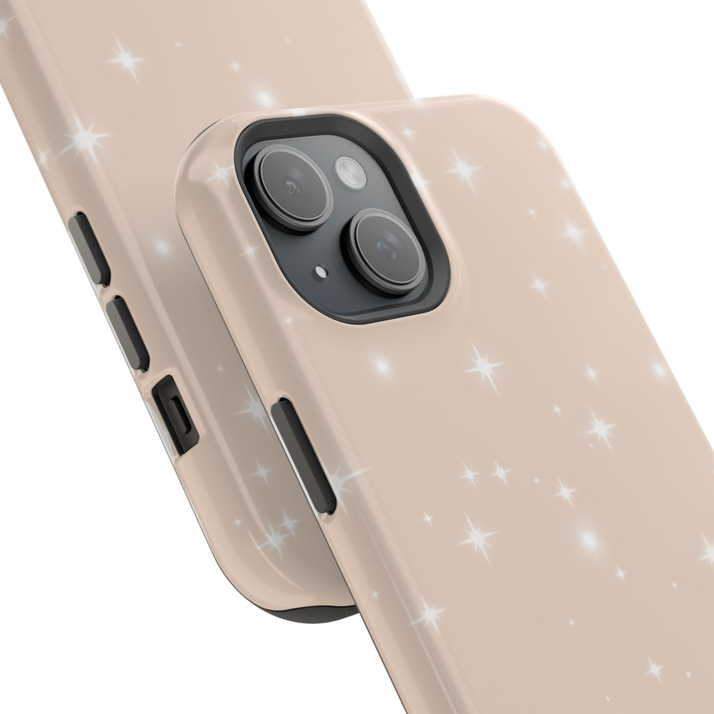 Sparkling Beige Impact-Resistant MagSafe Phone Case