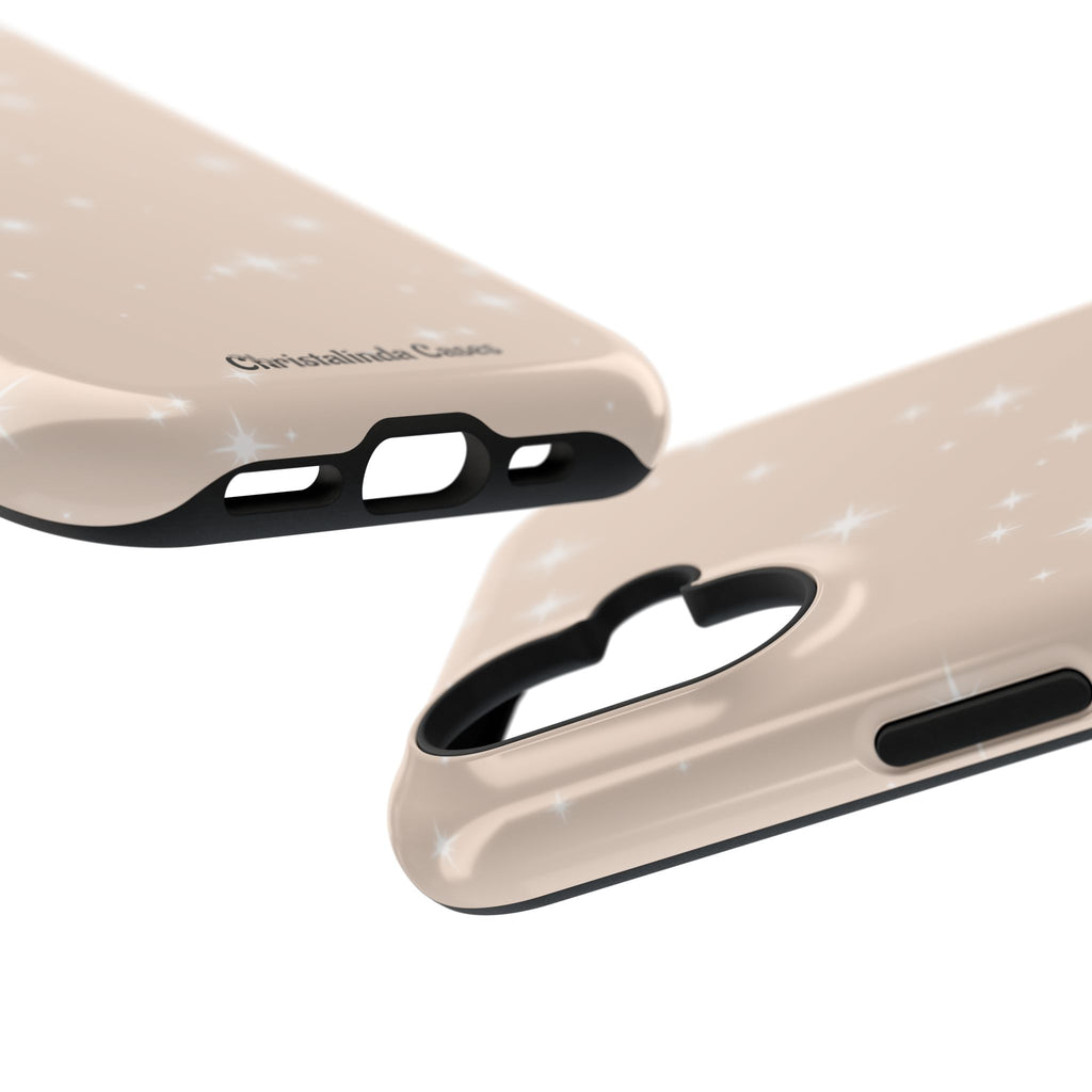 Sparkling Beige Impact-Resistant MagSafe Phone Case
