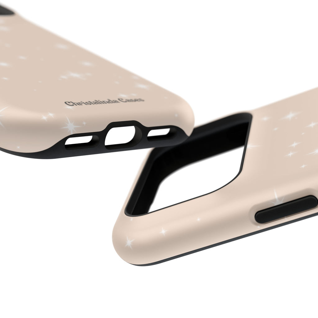 Sparkling Beige Impact-Resistant MagSafe Phone Case