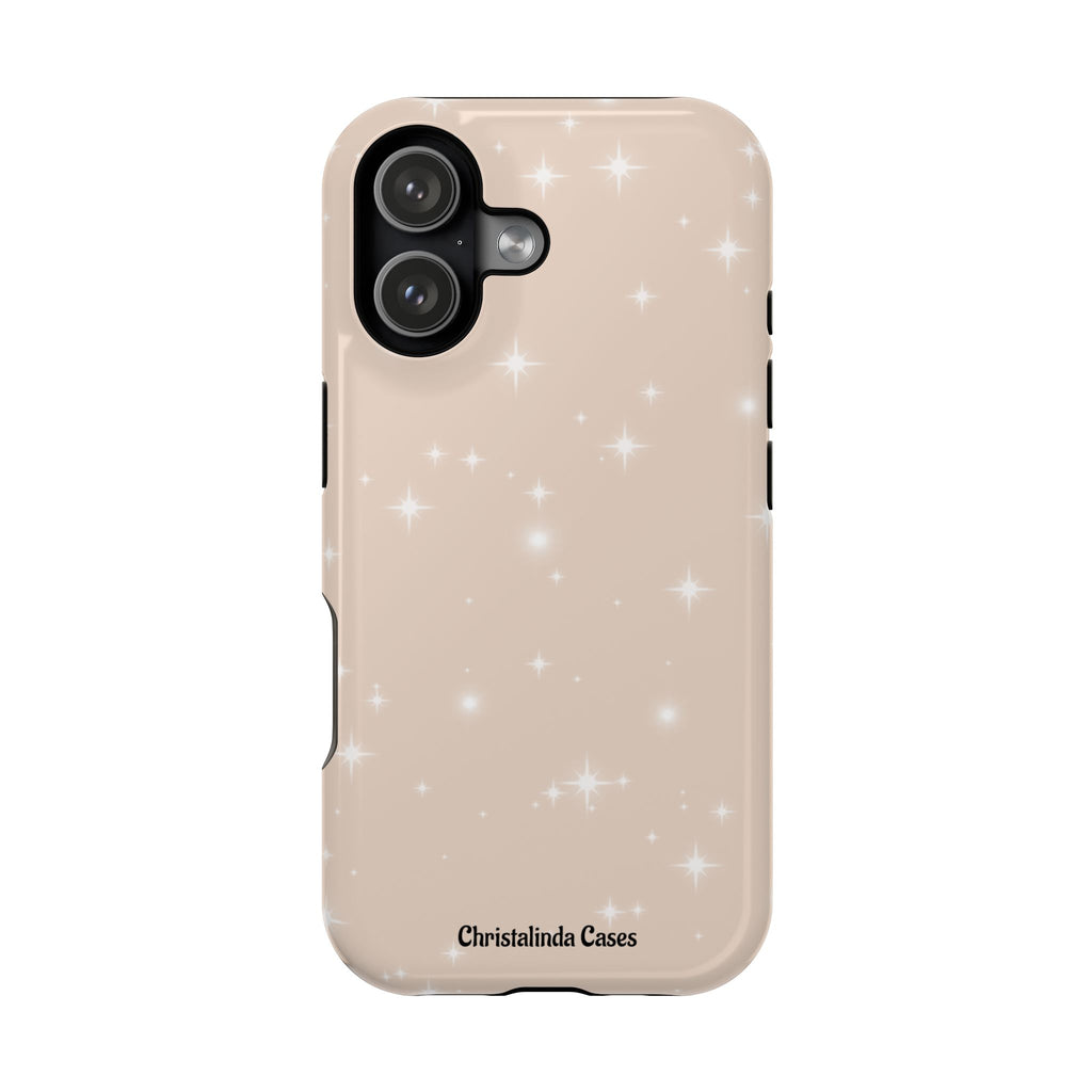 Sparkling Beige Impact-Resistant MagSafe Phone Case