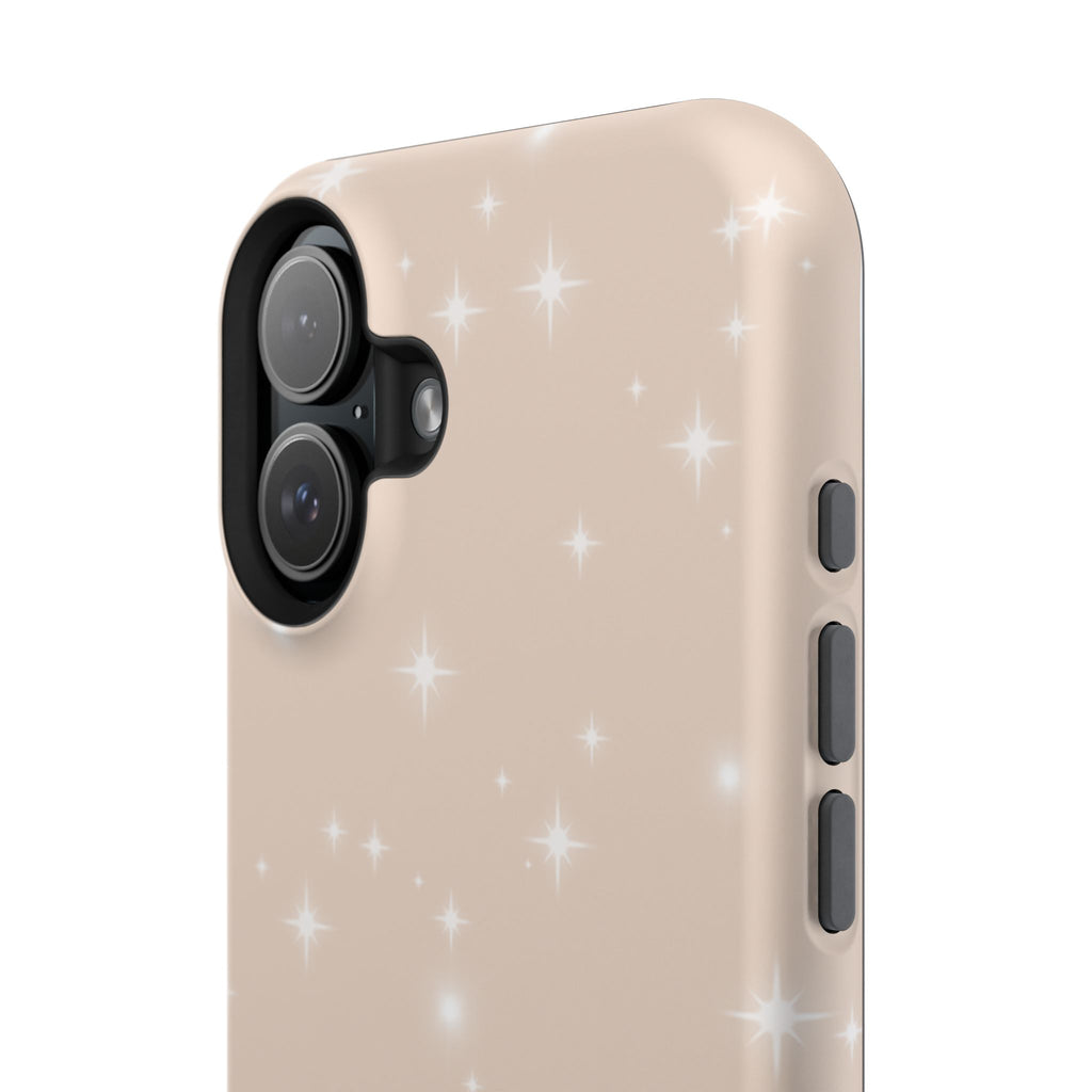 Sparkling Beige Impact-Resistant MagSafe Phone Case