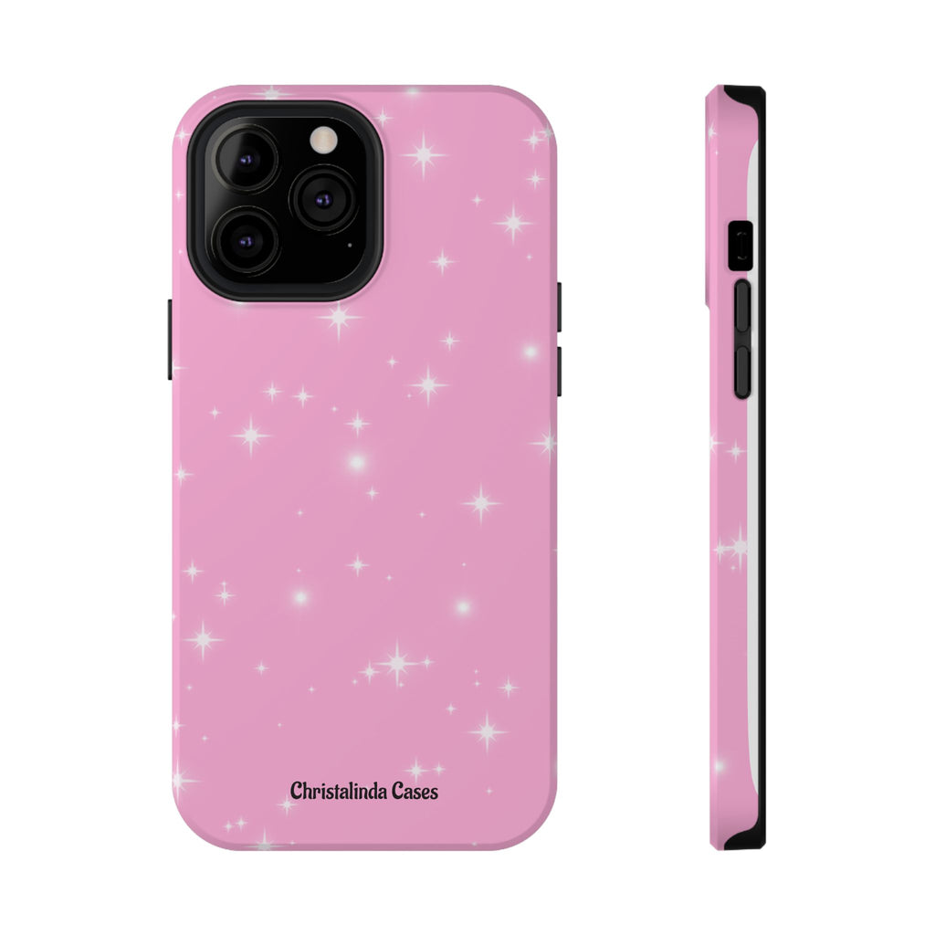 Sparkling Pink Impact-Resistant MagSafe Phone Case