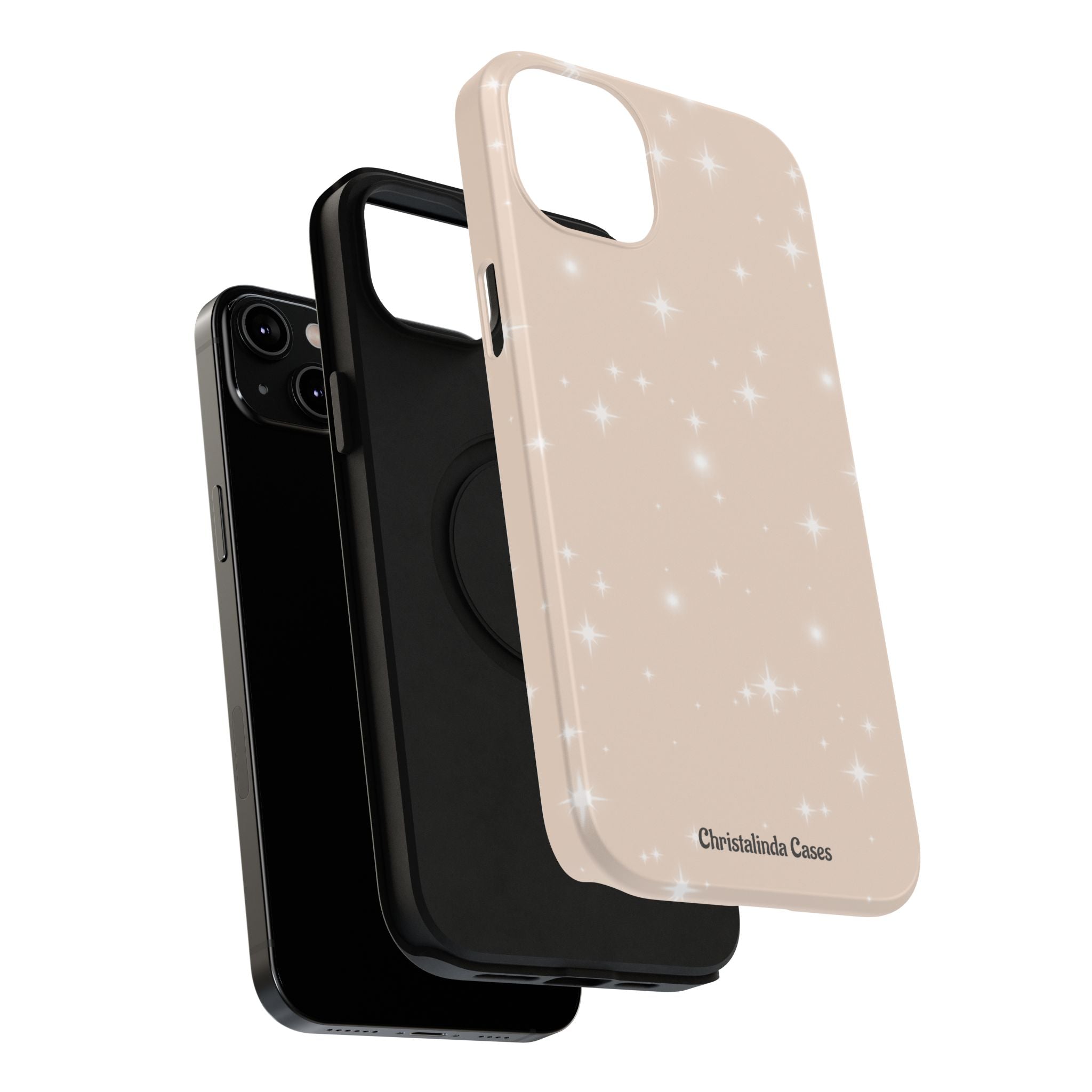 Sparkling Beige Impact-Resistant MagSafe Phone Case