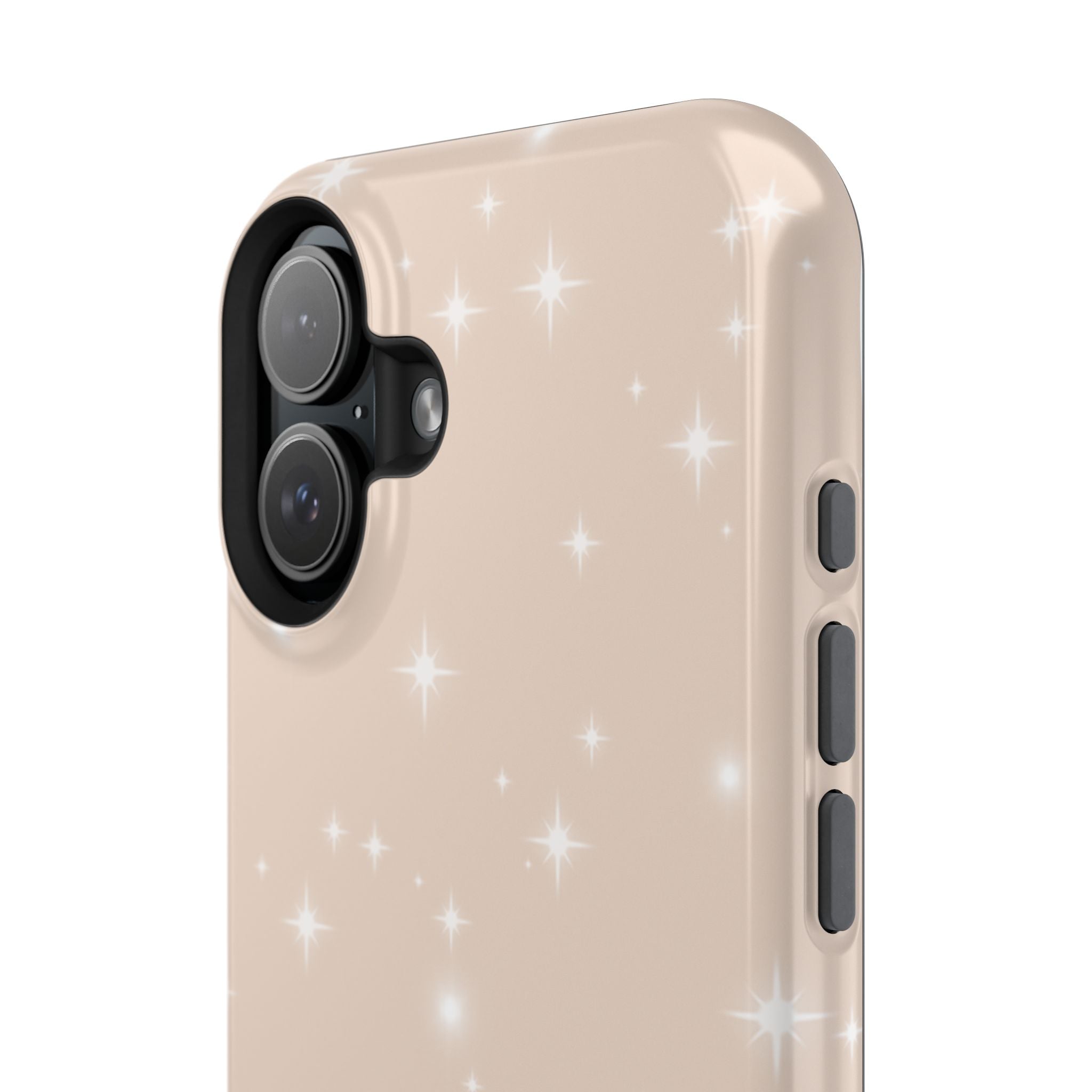 Sparkling Beige Impact-Resistant MagSafe Phone Case