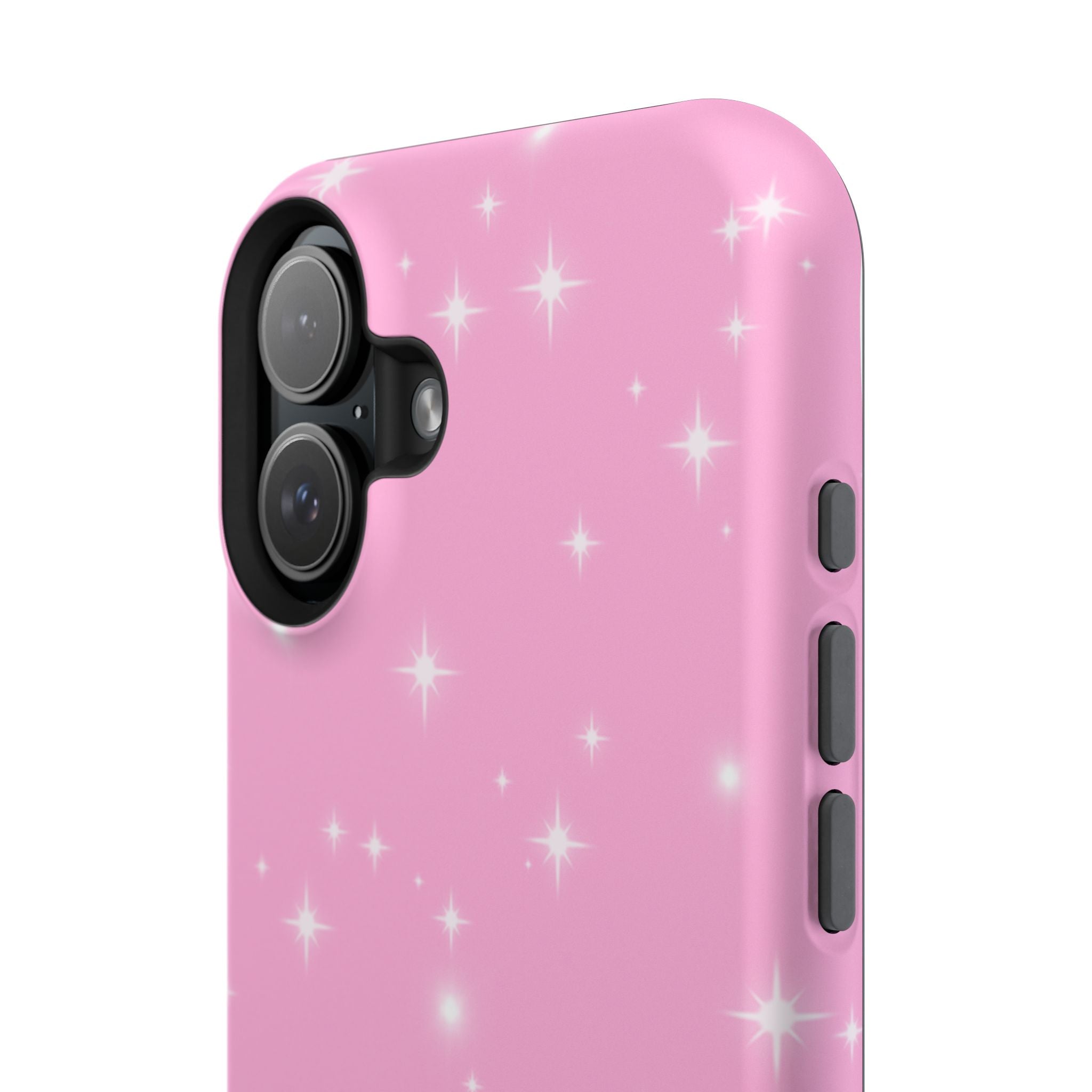 Sparkling Pink Impact-Resistant MagSafe Phone Case