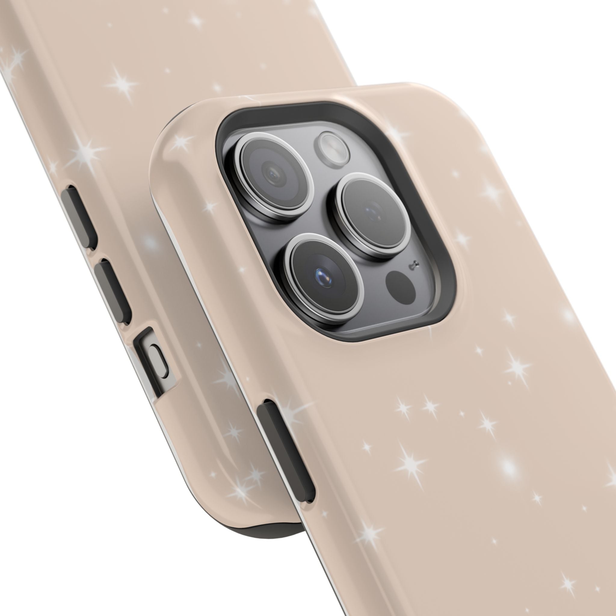 Sparkling Beige Impact-Resistant MagSafe Phone Case