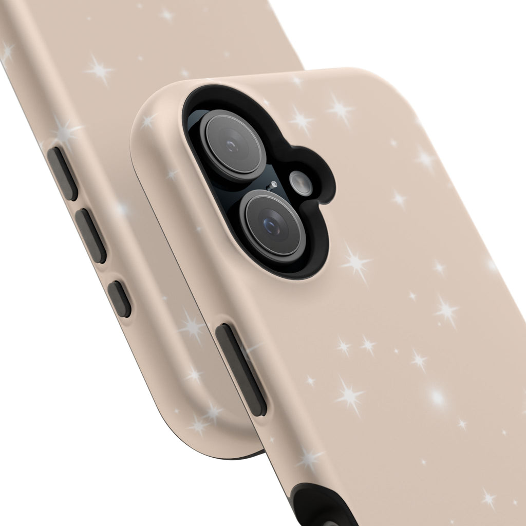 Sparkling Beige Impact-Resistant MagSafe Phone Case