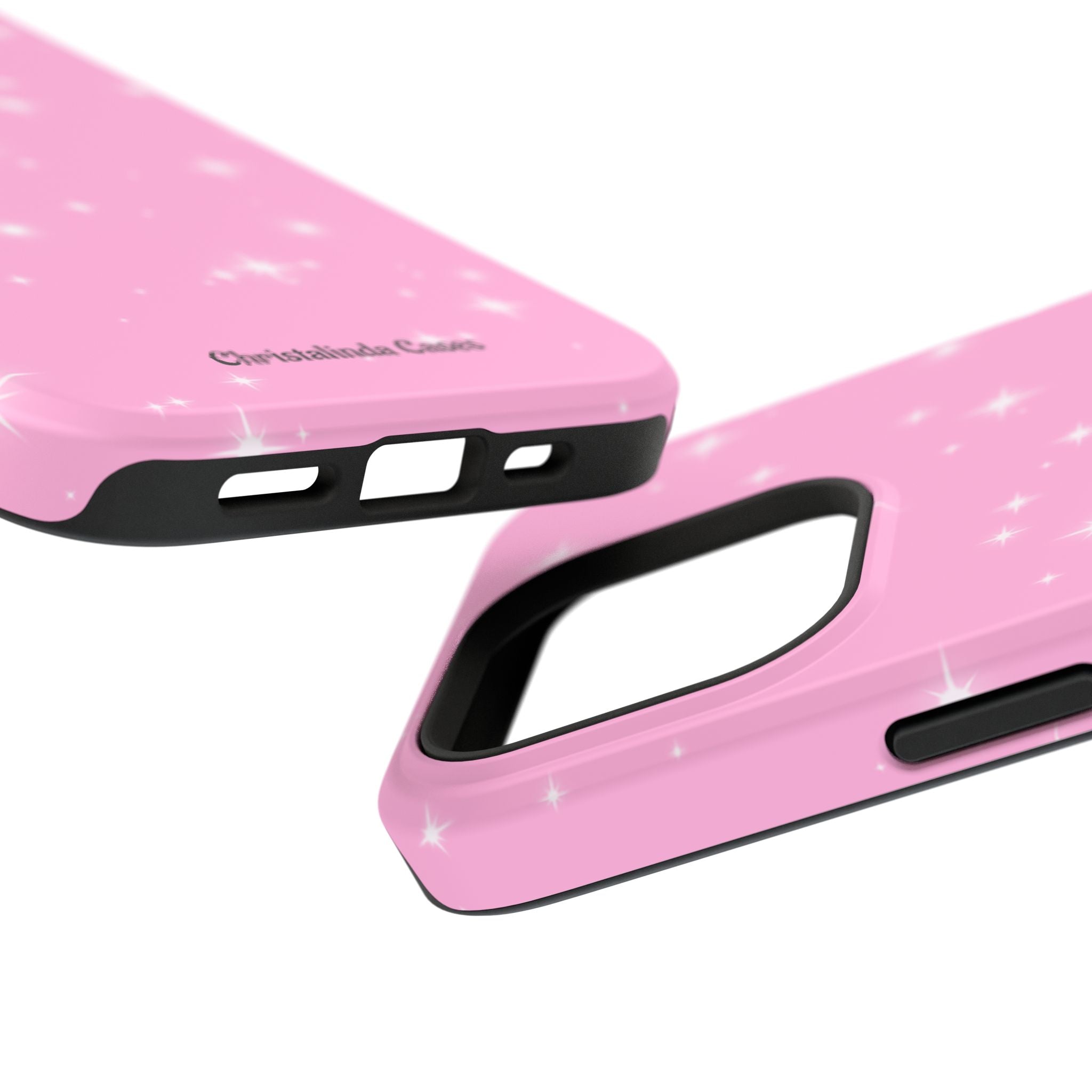 Sparkling Pink Impact-Resistant MagSafe Phone Case