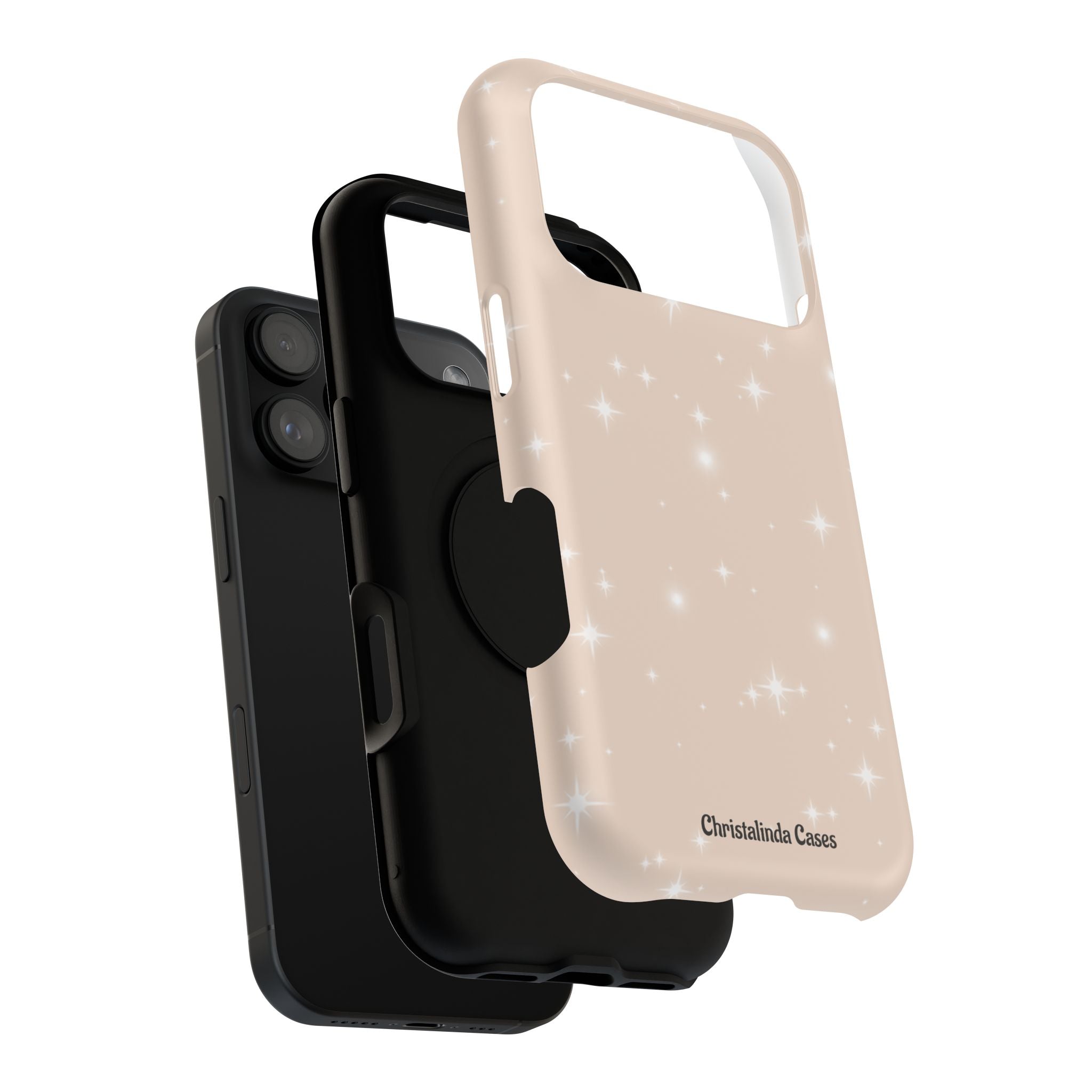 Sparkling Beige Impact-Resistant MagSafe Phone Case