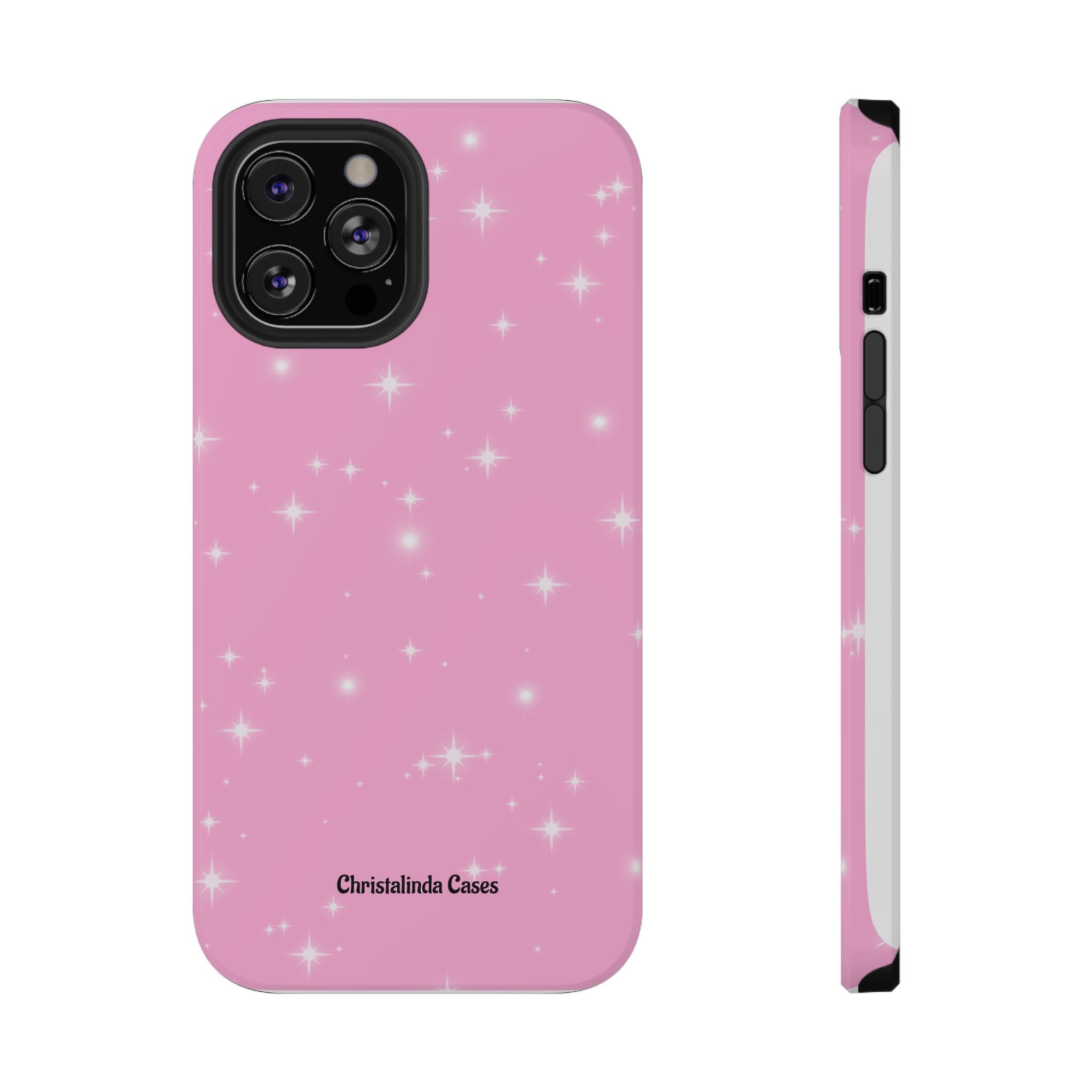 Sparkling Pink Impact-Resistant MagSafe Phone Case