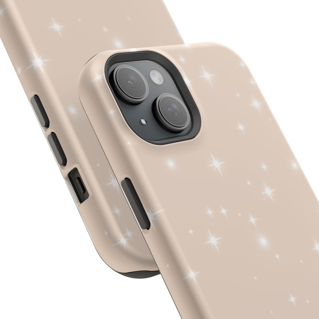 Sparkling Beige Impact-Resistant MagSafe Phone Case
