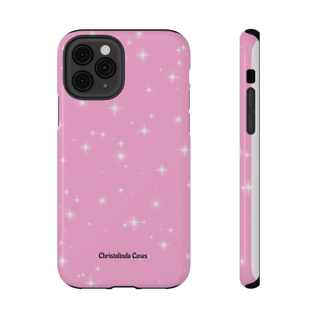 Sparkling Pink Impact-Resistant MagSafe Phone Case