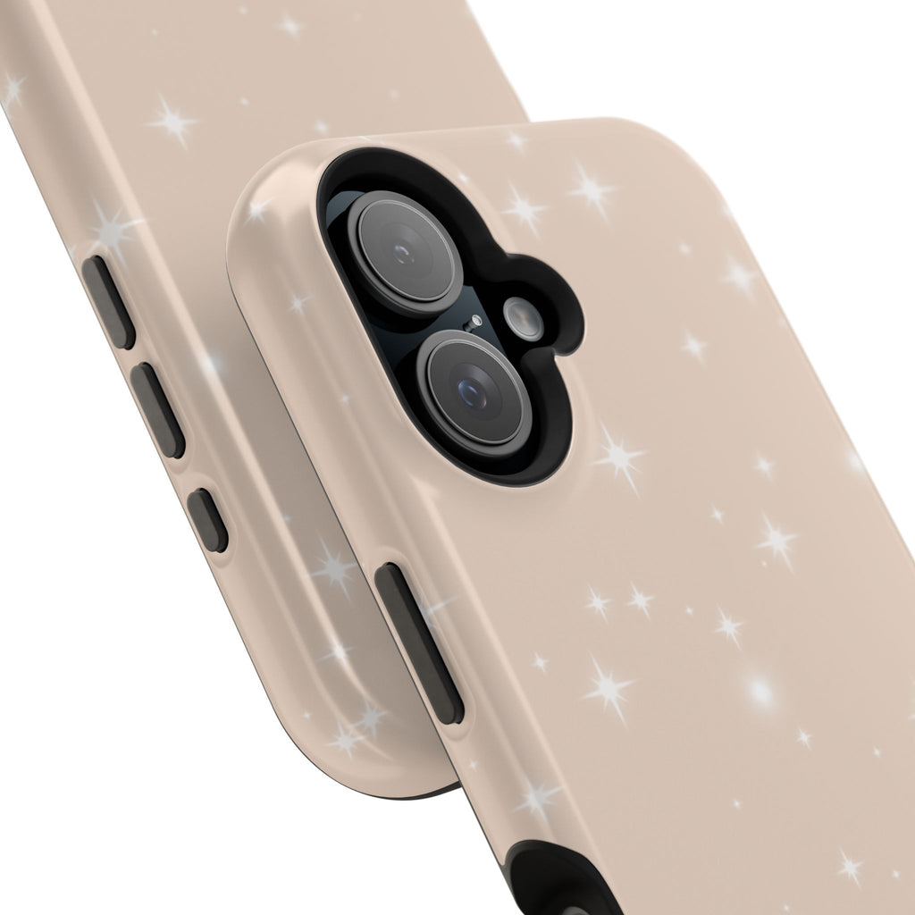 Sparkling Beige Impact-Resistant MagSafe Phone Case
