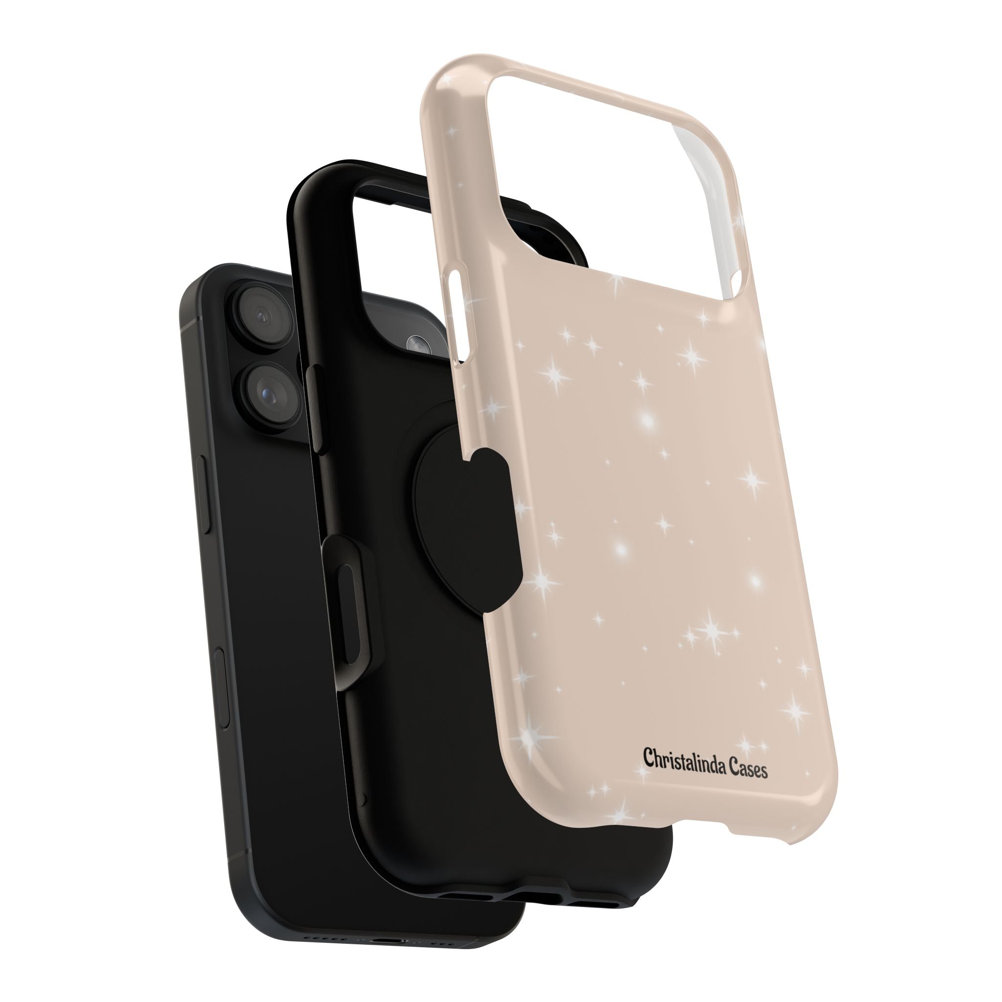 Sparkling Beige Impact-Resistant MagSafe Phone Case
