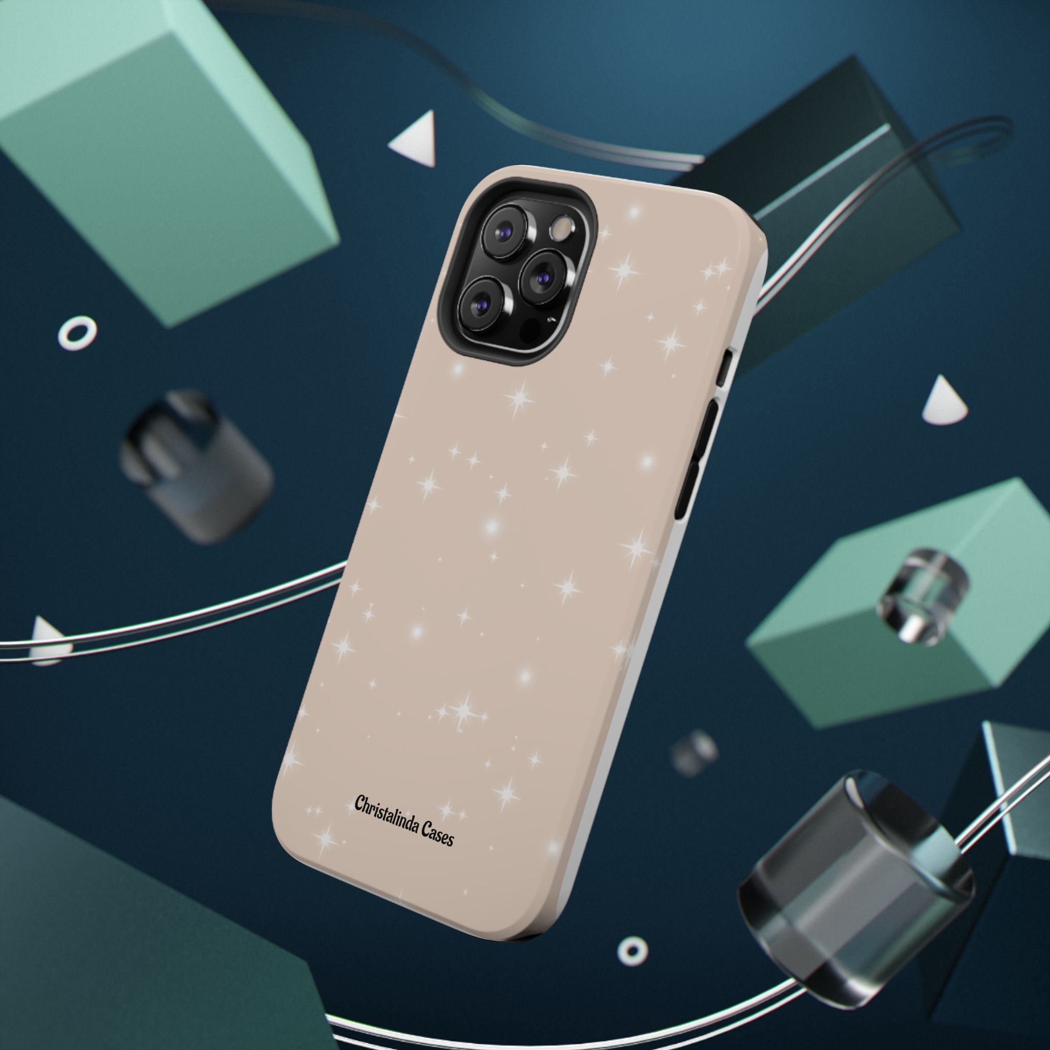Sparkling Beige Impact-Resistant MagSafe Phone Case