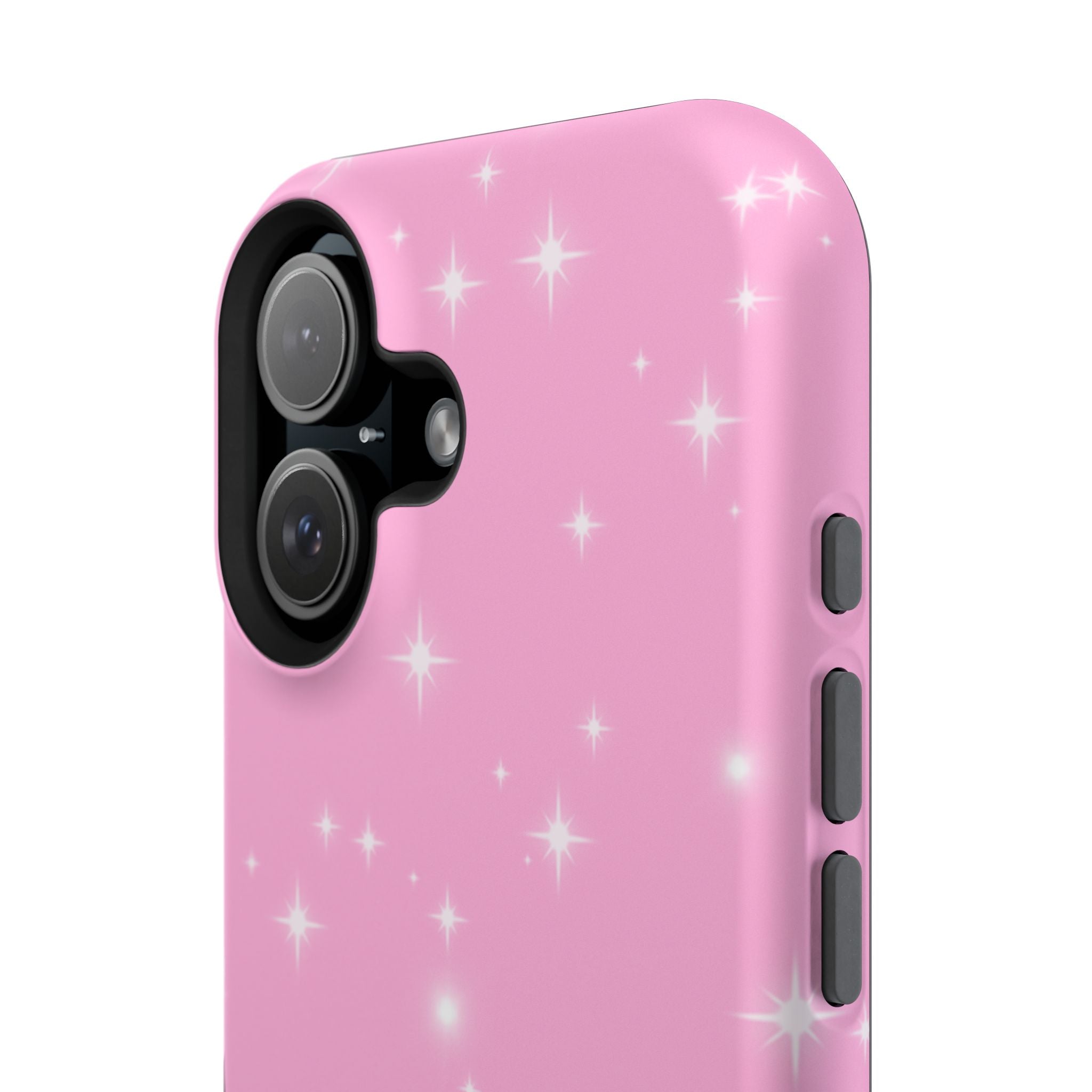 Sparkling Pink Impact-Resistant MagSafe Phone Case