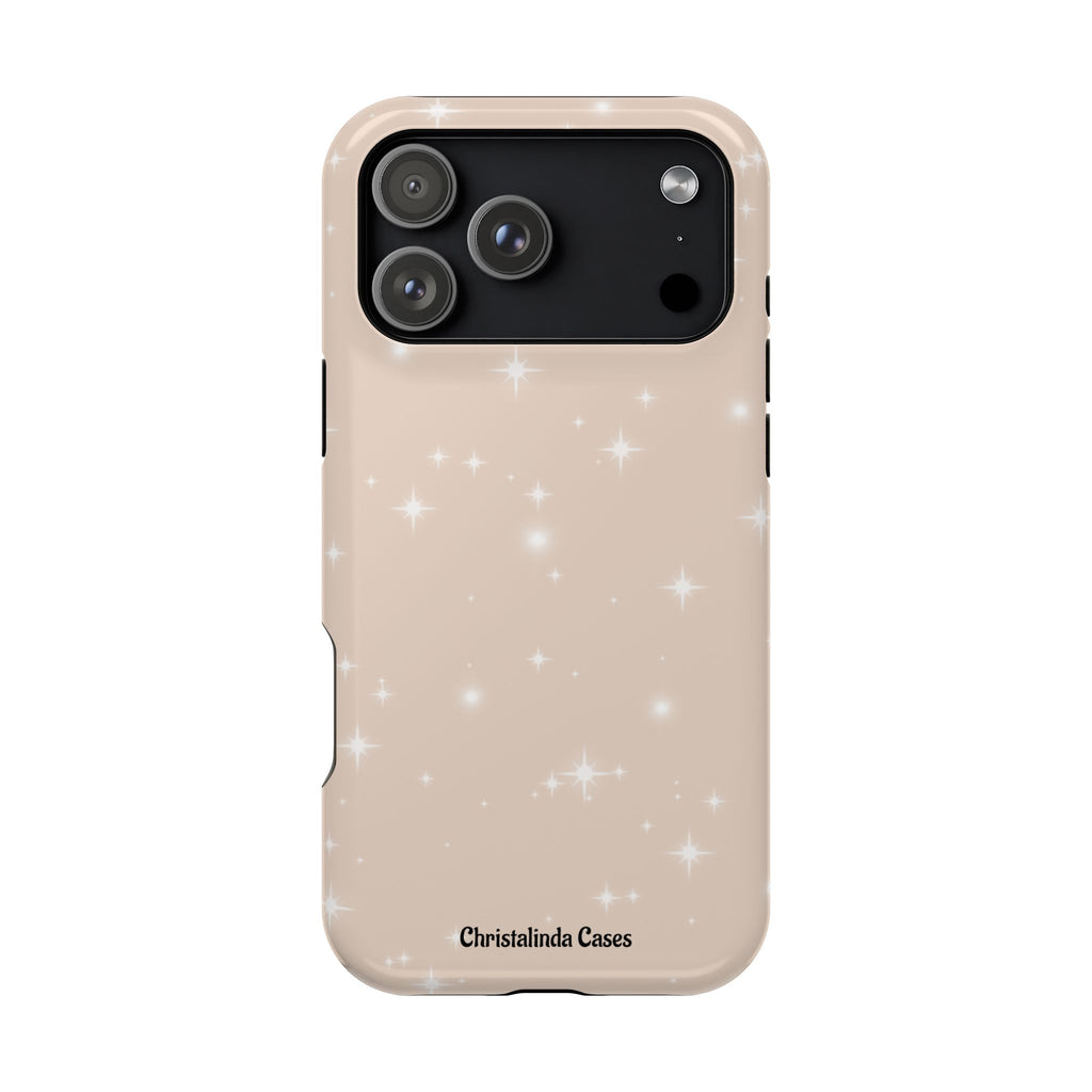 Sparkling Beige Impact-Resistant MagSafe Phone Case