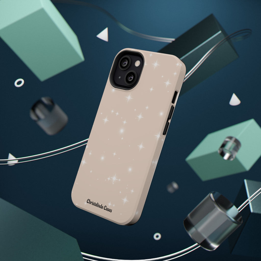 Sparkling Beige Impact-Resistant MagSafe Phone Case